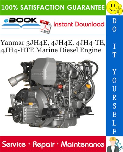 Thumbnail ☆☆ Best ☆☆ Yanmar 3JH4E, 4JH4E, 4JH4-TE, 4JH4-HTE Marine Diesel Engine Service Repair Manual 