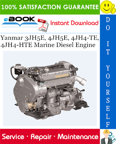 Thumbnail ☆☆ Best ☆☆ Yanmar 3JH5E, 4JH5E, 4JH4-TE, 4JH4-HTE Marine Diesel Engine Service Repair Manual 