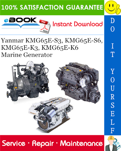 Thumbnail ☆☆ Best ☆☆ Yanmar KMG65E-S3, KMG65E-S6, KMG65E-K3, KMG65E-K6 Marine Generator Service Repair Manual 