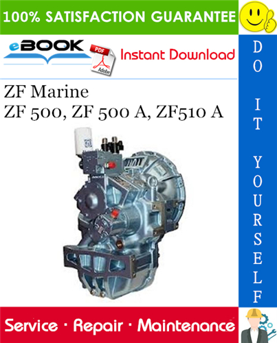 Thumbnail ☆☆ Best ☆☆ ZF Marine ZF 500, ZF 500 A, ZF510 A Service Repair Manual 