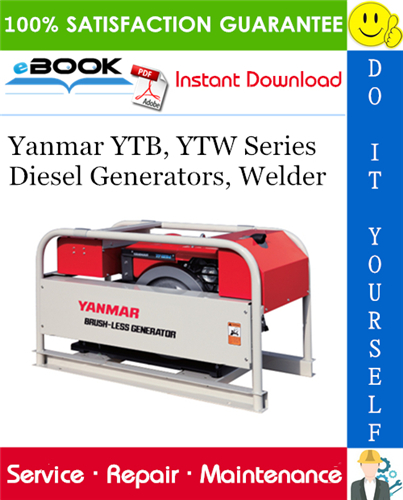 Thumbnail ☆☆ Best ☆☆ Yanmar YTB, YTW Series Diesel Generators, Welder Service Repair Manual 
