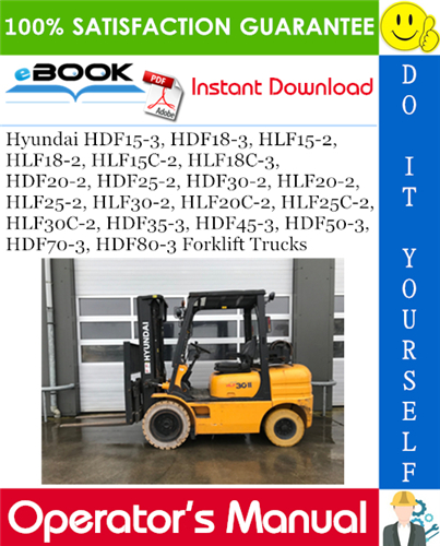 Thumbnail ☆☆ Best ☆☆ Hyundai HDF15-3, HDF18-3, HLF15-2, HLF18-2, HLF15C-2, HLF18C-3, HDF20-2, HDF25-2, HDF30-2, HLF20-2, HLF25-2, HLF30-2, HLF20C-2, HLF25C-2, HLF30C-2, HDF35-3, HDF4