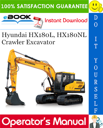 Thumbnail ☆☆ Best ☆☆ Hyundai HX180L, HX180NL Crawler Excavator Operators Manual Thumbnail ☆☆ Best ☆☆ Hyundai HX180L, HX180NL Crawler Excavator Operators Manual