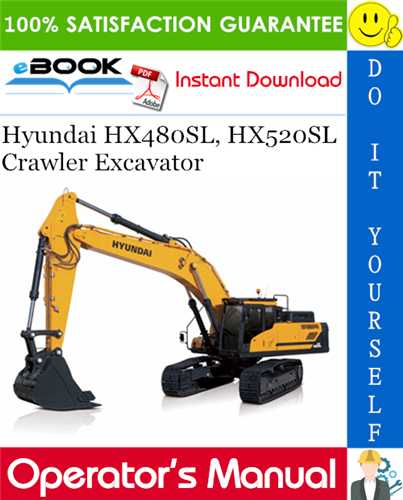 Thumbnail ☆☆ Best ☆☆ Hyundai HX480SL, HX520SL Crawler Excavator Operators Manual Thumbnail ☆☆ Best ☆☆ Hyundai HX480SL, HX520SL Crawler Excavator Operators Manual