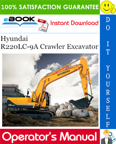 Thumbnail ☆☆ Best ☆☆ Hyundai R220LC-9A Crawler Excavator Operators Manual