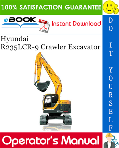 Thumbnail ☆☆ Best ☆☆ Hyundai R235LCR-9 Crawler Excavator Operators Manual