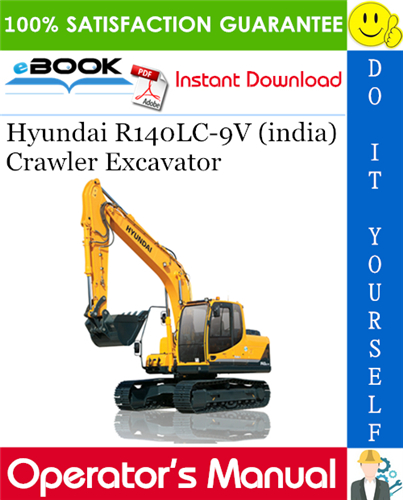 Thumbnail ☆☆ Best ☆☆ Hyundai R140LC-9V (india) Crawler Excavator Operators Manual