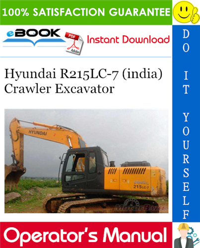 Thumbnail ☆☆ Best ☆☆ Hyundai R215LC-7 (india) Crawler Excavator Operators Manual