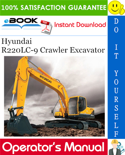 Thumbnail ☆☆ Best ☆☆ Hyundai R220LC-9 Crawler Excavator Operators Manual