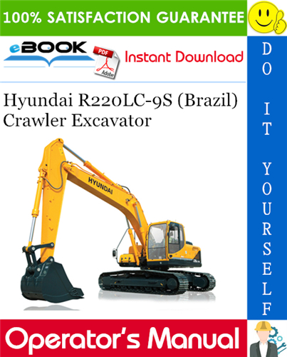 Thumbnail ☆☆ Best ☆☆ Hyundai R220LC-9S (Brazil) Crawler Excavator Operators Manual