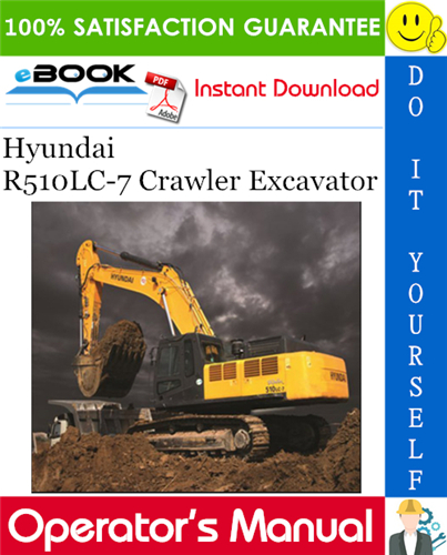 Thumbnail ☆☆ Best ☆☆ Hyundai R510LC-7 Crawler Excavator Operators Manual