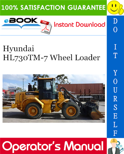 Thumbnail ☆☆ Best ☆☆ Hyundai HL730TM-7 Wheel Loader Operators Manual