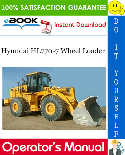 Thumbnail ☆☆ Best ☆☆ Hyundai HL770-7 Wheel Loader Operators Manual