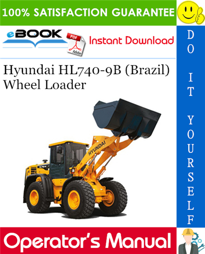 Thumbnail ☆☆ Best ☆☆ Hyundai HL740-9B (Brazil) Wheel Loader Operators Manual