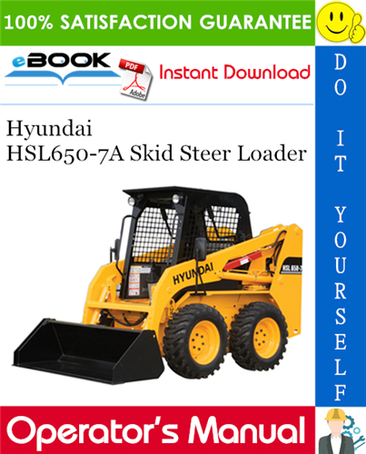 Thumbnail ☆☆ Best ☆☆ Hyundai HSL650-7A Skid Steer Loader Operators Manual Thumbnail ☆☆ Best ☆☆ Hyundai HSL650-7A Skid Steer Loader Operators Manual