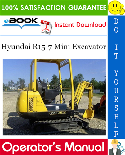 Thumbnail ☆☆ Best ☆☆ Hyundai R15-7 Mini Excavator Operators Manual