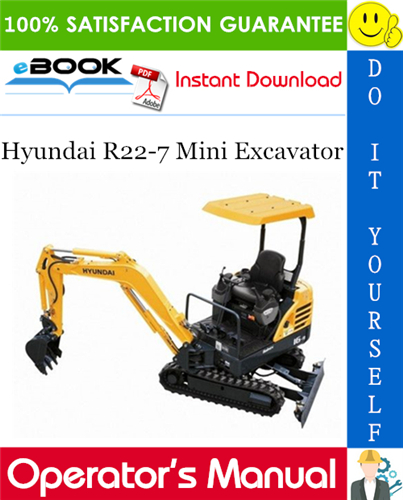 Thumbnail ☆☆ Best ☆☆ Hyundai R22-7 Mini Excavator Operators Manual
