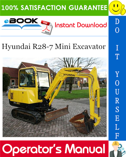 Thumbnail ☆☆ Best ☆☆ Hyundai R28-7 Mini Excavator Operators Manual
