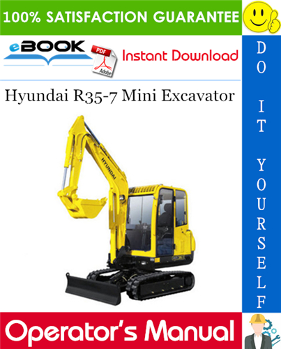 Thumbnail ☆☆ Best ☆☆ Hyundai R35-7 Mini Excavator Operators Manual