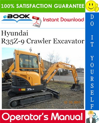 Thumbnail ☆☆ Best ☆☆ Hyundai R35Z-9 Crawler Excavator Operators Manual