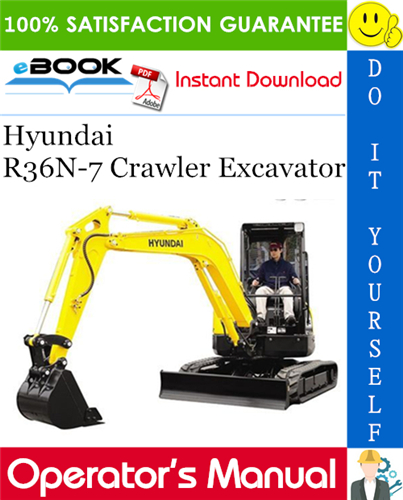 Thumbnail ☆☆ Best ☆☆ Hyundai R36N-7 Crawler Excavator Operators Manual