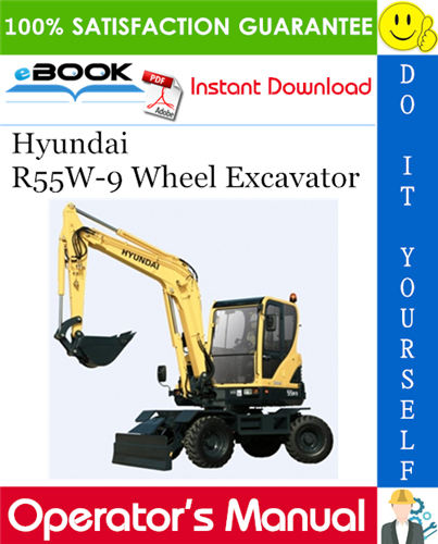 Thumbnail ☆☆ Best ☆☆ Hyundai R55W-9 Wheel Excavator Operators Manual