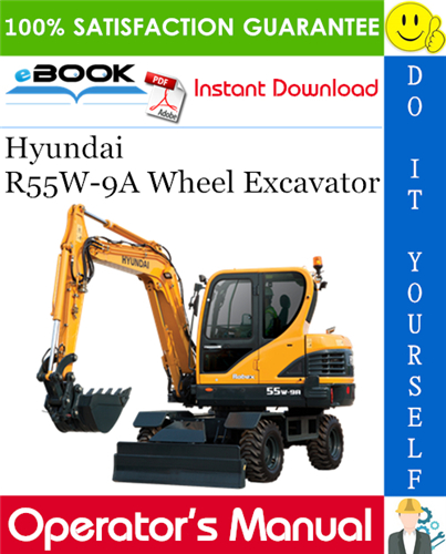 Thumbnail ☆☆ Best ☆☆ Hyundai R55W-9A Wheel Excavator Operators Manual