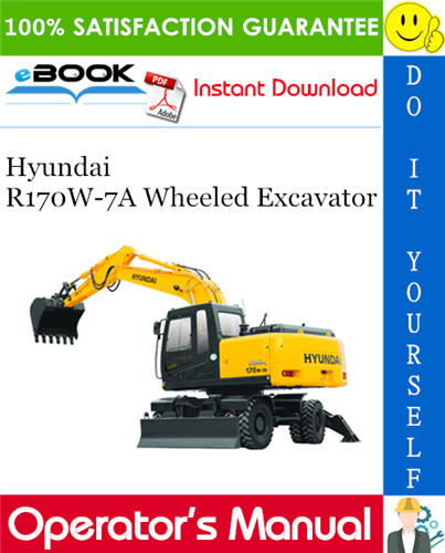 Thumbnail ☆☆ Best ☆☆ Hyundai R170W-7A Wheeled Excavator Operators Manual Thumbnail ☆☆ Best ☆☆ Hyundai R170W-7A Wheeled Excavator Operators Manual