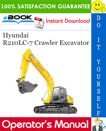 Thumbnail ☆☆ Best ☆☆ Hyundai R210LC-7 Crawler Excavator Operators Manual