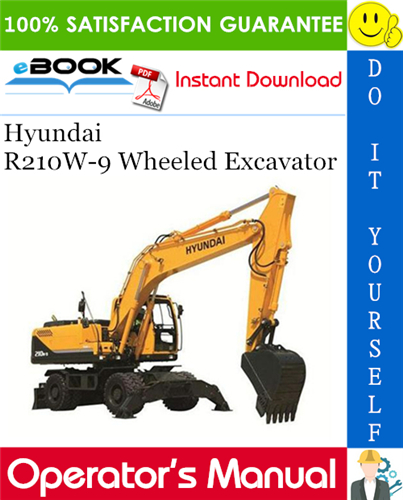 Thumbnail ☆☆ Best ☆☆ Hyundai R210W-9 Wheeled Excavator Operators Manual