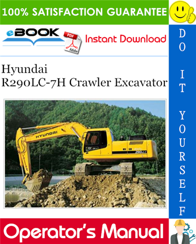 Thumbnail ☆☆ Best ☆☆ Hyundai R290LC-7H Crawler Excavator Operators Manual