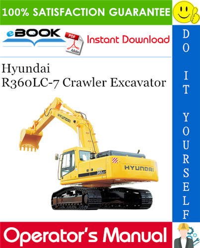 Thumbnail ☆☆ Best ☆☆ Hyundai R360LC-7 Crawler Excavator Operators Manual