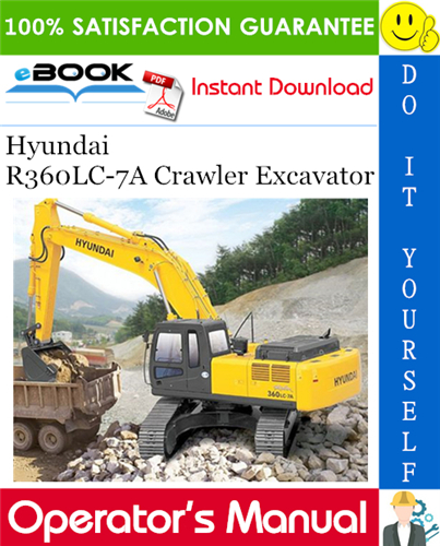 Thumbnail ☆☆ Best ☆☆ Hyundai R360LC-7A Crawler Excavator Operators Manual