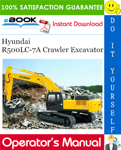 Thumbnail ☆☆ Best ☆☆ Hyundai R500LC-7A Crawler Excavator Operators Manual Thumbnail ☆☆ Best ☆☆ Hyundai R500LC-7A Crawler Excavator Operators Manual