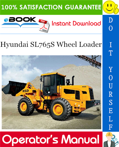 Thumbnail ☆☆ Best ☆☆ Hyundai SL765S Wheel Loader Operators Manual