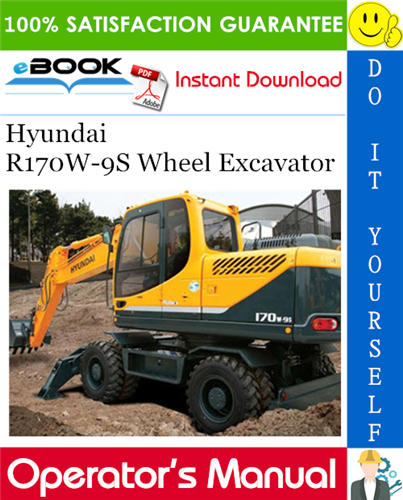 Thumbnail ☆☆ Best ☆☆ Hyundai R170W-9S Wheel Excavator Operators Manual