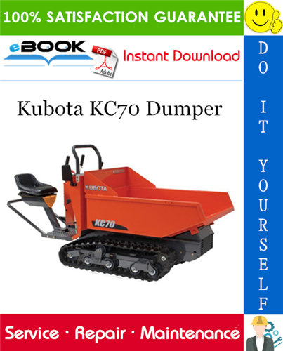 Thumbnail ☆☆ Best ☆☆ Kubota KC70 Dumper Service Repair Manual