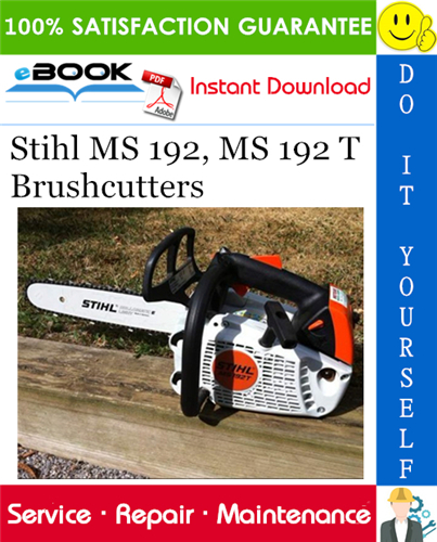 Thumbnail ☆☆ Best ☆☆ Stihl MS 192, MS 192 T Brushcutters Service Repair Manual 