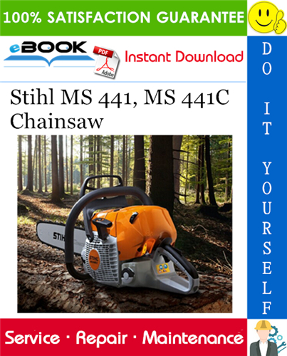 Thumbnail ☆☆ Best ☆☆ Stihl MS 441, MS 441C Chainsaw Service Repair Manual 