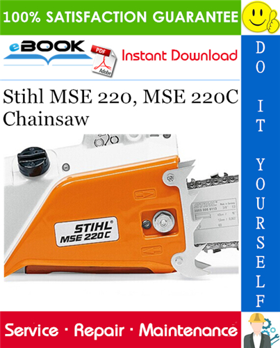 Thumbnail ☆☆ Best ☆☆ Stihl MSE 220, MSE 220C Chainsaw Service Repair Manual 