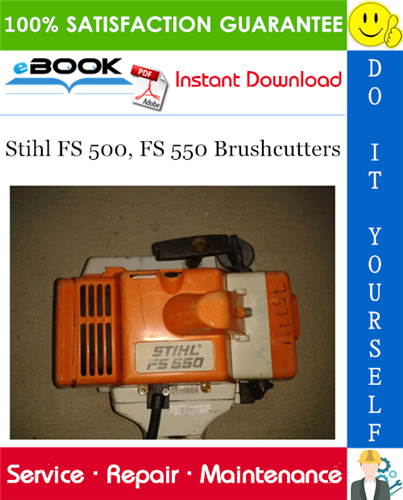 Thumbnail ☆☆ Best ☆☆ Stihl FS 500, FS 550 Brushcutters Service Repair Manual 
