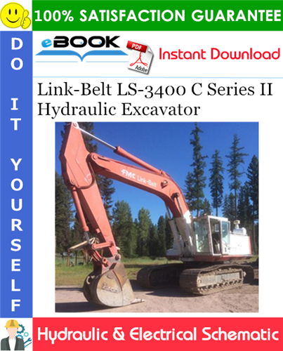 Thumbnail ☆☆ Best ☆☆ Link-Belt LS-3400 C Series II Hydraulic Excavator Hydraulic & Electrical Schematic