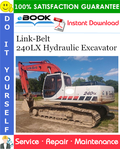 Thumbnail ☆☆ Best ☆☆ Link-Belt 240LX Hydraulic Excavator Service Repair Manual