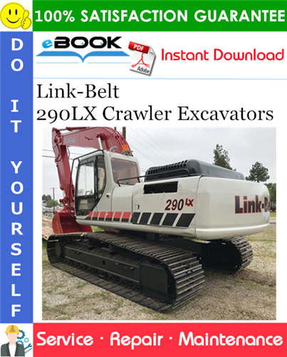 Thumbnail ☆☆ Best ☆☆ Link-Belt 290LX Crawler Excavators Service Repair Manual