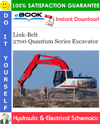 Thumbnail ☆☆ Best ☆☆ Link-Belt 2700 Quantum Series Excavator Hydraulic & Electrical Schematic