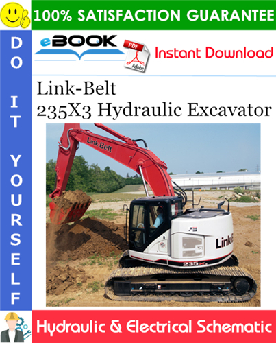 Thumbnail ☆☆ Best ☆☆ Link-Belt 235X3 Hydraulic Excavator Hydraulic & Electrical Schematic