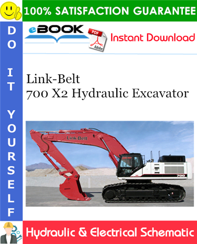 Thumbnail ☆☆ Best ☆☆ Link-Belt 700 X2 Hydraulic Excavator Hydraulic & Electrical Schematic
