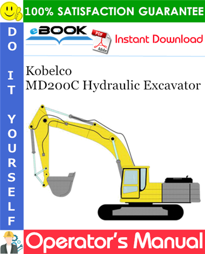 Thumbnail ☆☆ Best ☆☆ Kobelco MD200C Hydraulic Excavator Operators Manual
