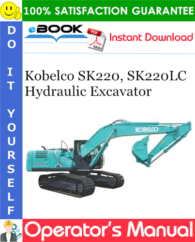 Thumbnail ☆☆ Best ☆☆ Kobelco SK220, SK220LC Hydraulic Excavator Operators Manual #2