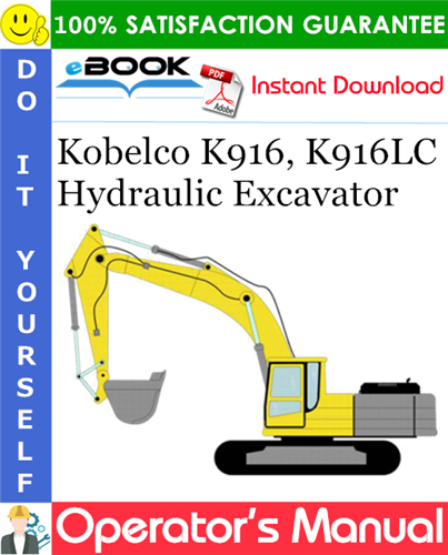 Thumbnail ☆☆ Best ☆☆ Kobelco K916, K916LC Hydraulic Excavator Operators Manual